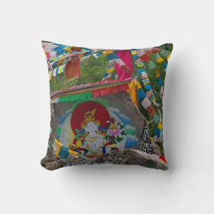 Cojín Decorativo Pintura budista en rocas