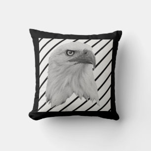 Cojín Decorativo Pintura de aceite de águila calva,