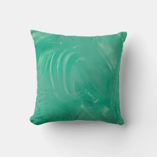 Cojín Decorativo Pintura de acrílico verde texturizado