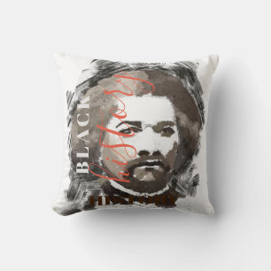 Cojín Decorativo Pintura de acuarela de Frederick Douglass