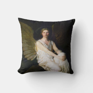 Cojín Decorativo Pintura de ángel antiguo Abbott Handerson Thayer