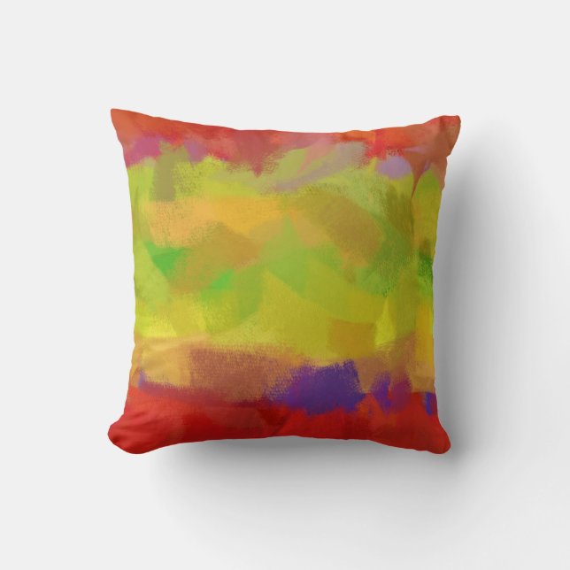 Cojín Decorativo Pintura de arte abstracta (Anverso)