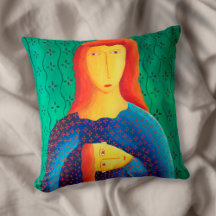 Pintura de Arte Contemporáneo de Madre e Hija