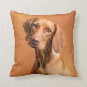 Cojín Decorativo Pintura de arte húngara de perro vizsla