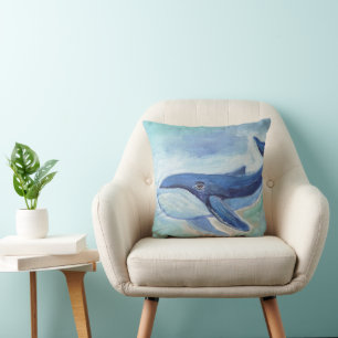Cojín Decorativo Pintura de ballena