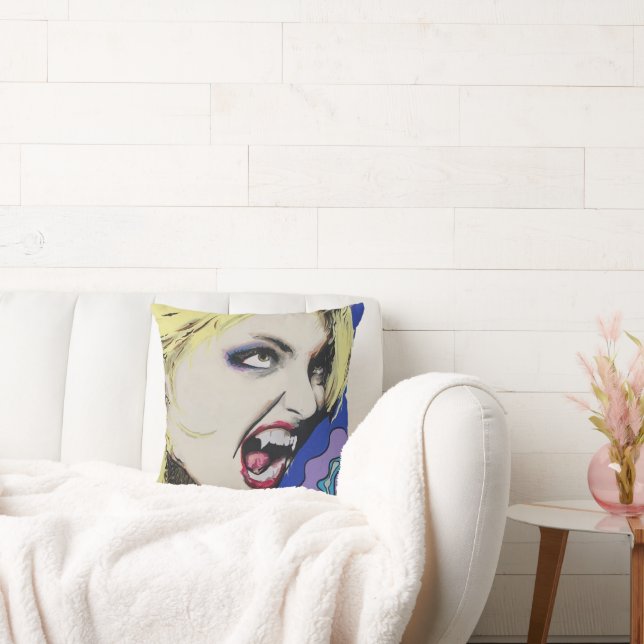 Cojín Decorativo Pintura de ‘Beso duro’ sobre una (Sofá)