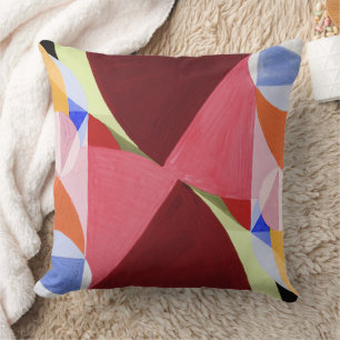 Cojín Decorativo Pintura de bloques de color abstracto geométrico