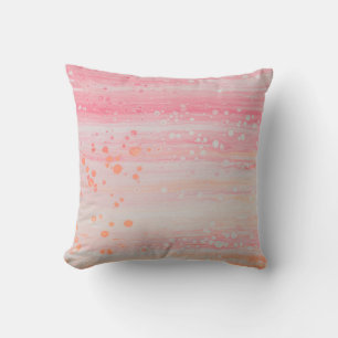 COJÍN DECORATIVO PINTURA DE COLOR ROSA Y BLANCO ABSTRACTO4