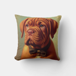 Cojín Decorativo Pintura de Dogue de Burdeos