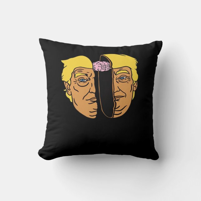 Cojín Decorativo Pintura de Donald Brain Trumpkin (Anverso)