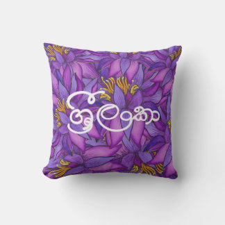 Cojín Decorativo Pintura de flores de Sri Lanka Lotus