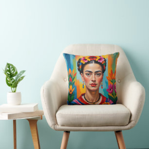 Cojín Decorativo Pintura de Frida Kohlo Pop Art Deco