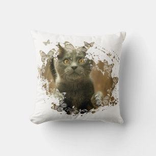 Cojín Decorativo Pintura de gato de bonito