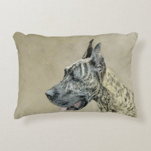 Cojín Decorativo Pintura de gran dano (Brindle) - Arte original del