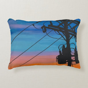 Cojín Decorativo Pintura de 'Hum atardecer' en un