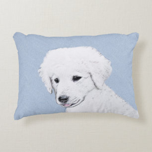 Cojín Decorativo Pintura de Kuvasz - Arte de perro original curado
