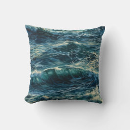 Cojín Decorativo Pintura de las marejadas marinas