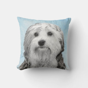 Cojín Decorativo Pintura de Lowchen - Arte de perro original muy li