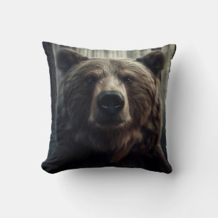 Cojín Decorativo Pintura de oso pardo