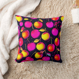 Cojín Decorativo Pintura de perro de surf colorida