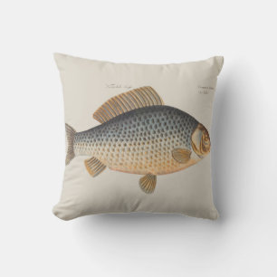 Cojín Decorativo pintura de pesca de carpa dibujo de agua dulce