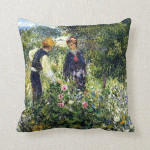 Cojín Decorativo Pintura de Pierre Renoir, flores de picar