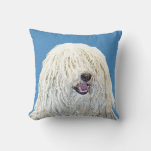 Cojín Decorativo Pintura de puli - Arte de perro original lindo