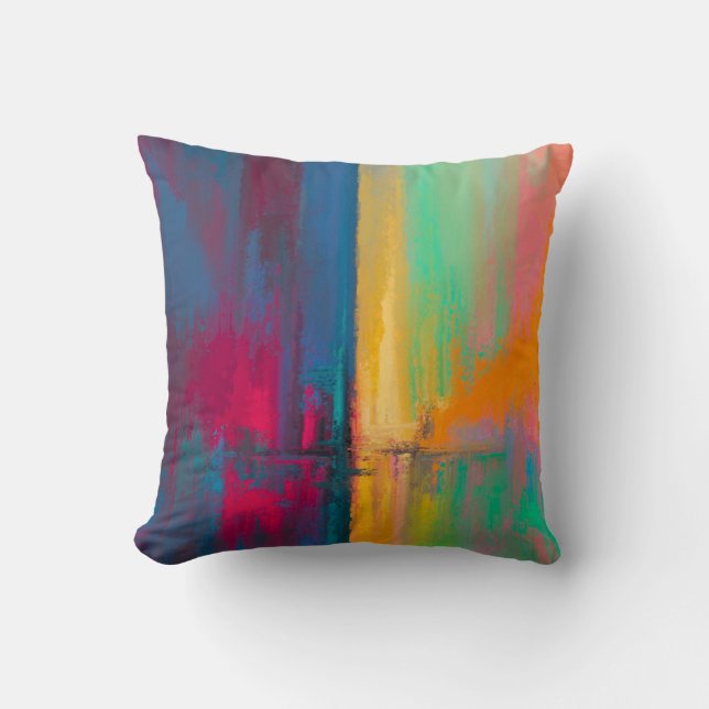 Cojín Decorativo Pintura de salpicadura (Anverso)