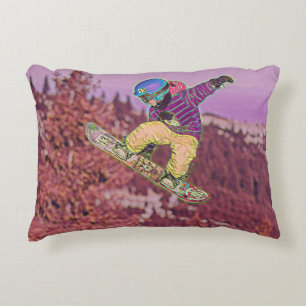 Cojín Decorativo Pintura de Snowboard