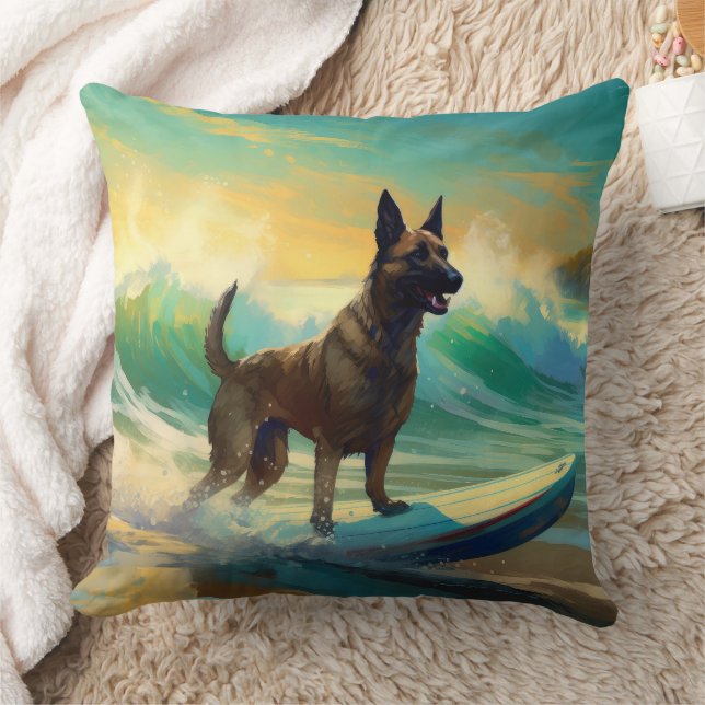 Cojín Decorativo Pintura de surf de Malinoi en Bélgica (Manta)