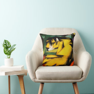 Cojín Decorativo Pintura de tigre de Franz Marc