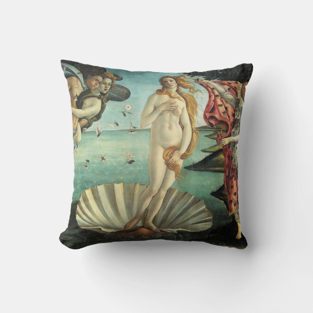 Cojín Decorativo Pintura del Renacimiento Botticelli (Anverso)
