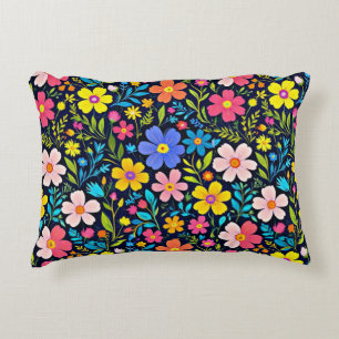Cojín Decorativo Pintura digital floral patrón de flores-38875