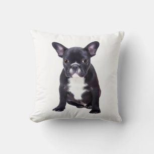 Cojín Decorativo Pintura en Acuarela de Bulldog Francés