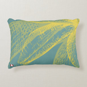 Cojín Decorativo Pintura moderna de flor dorada 1 por RD