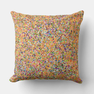 Cojín Decorativo Pintura multicolor de moda Purpurina gruesa #2
