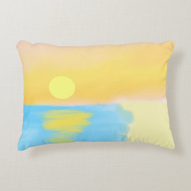 Cojín Decorativo pintura paisajística (Anverso)