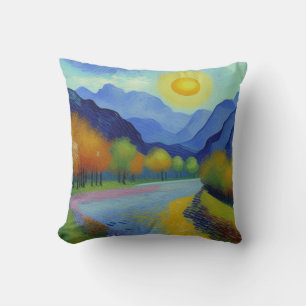 Cojín Decorativo Pintura paisajística