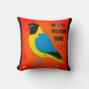 Cojín Decorativo Pintura perfecta de pájaro paro