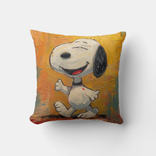 Cojín Decorativo Pintura Pop Art de Perro Beagle Alegre