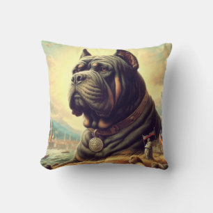 Cojín Decorativo Pintura Retro Cane Corso
