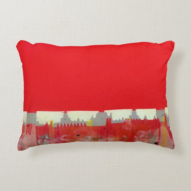 Cojín Decorativo Pintura roja (Anverso)