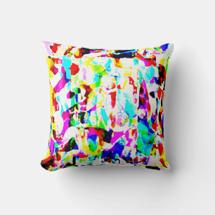 Cojín Decorativo Pintura rosa amarillo rojo de Aqua Paint Splash Di