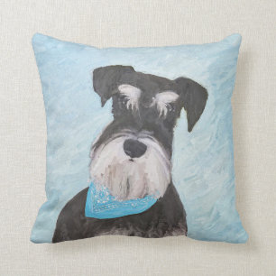 Cojín Decorativo Pintura Schnauzer (en miniatura) - Perro original