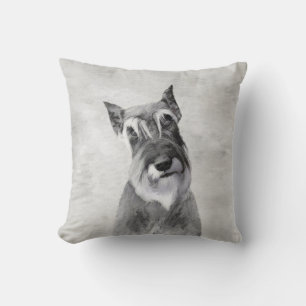 Cojín Decorativo Pintura Schnauzer (gigante) - Arte de perros