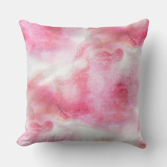 Cojín Decorativo pintura vanguardista roja de la mano del fondo del (Anverso)