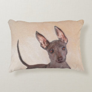 Cojín Decorativo Pintura Xoloitzcuintli - Arte Perro Original Cuto