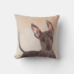Cojín Decorativo Pintura Xoloitzcuintli - Arte Perro Original Cuto