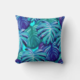 COJÍN DECORATIVO PINTURAS ACUÁTICAS HOJAS NATURALEZA PILOTO