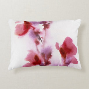Cojín Decorativo Pinturas florales abstractas 3 de la acuarela